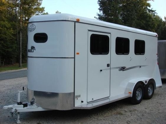 2026 STRIDER SERIES COMBO/SLANT 3 HORSE TRAILER, 90", WHITE, 7000GVWR