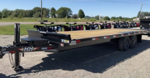 Hydraulic deckover trailer