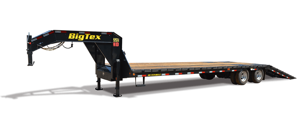 used gooseneck tilt trailer 8.5x25 black