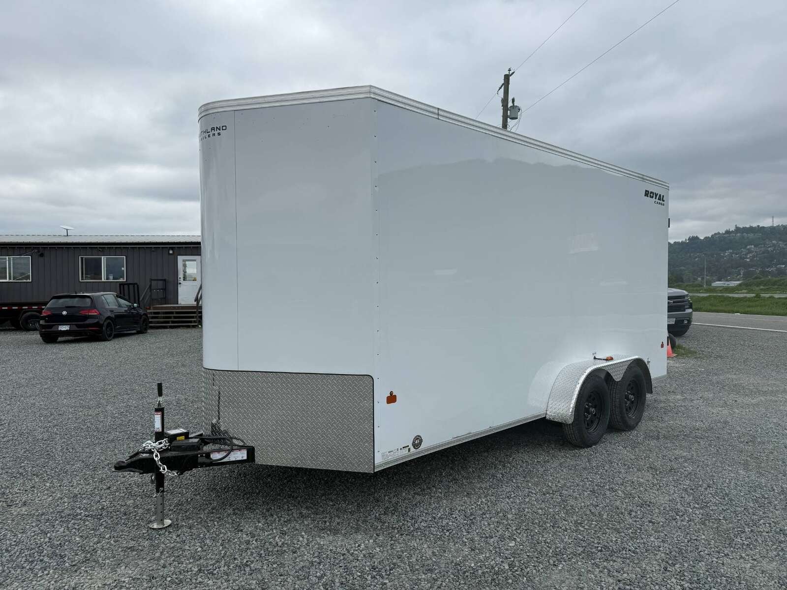 2026 7X14 CARGO TRAILER, TANDEM AXLE, BARN DOORS, 84", BARN DOORS, STEEL, WHITE, 10141GVWR - Image 6