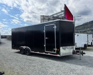 8.5x20 cargo trailer with rear ramp
