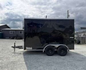Ramp door cargo trailer, 7x14