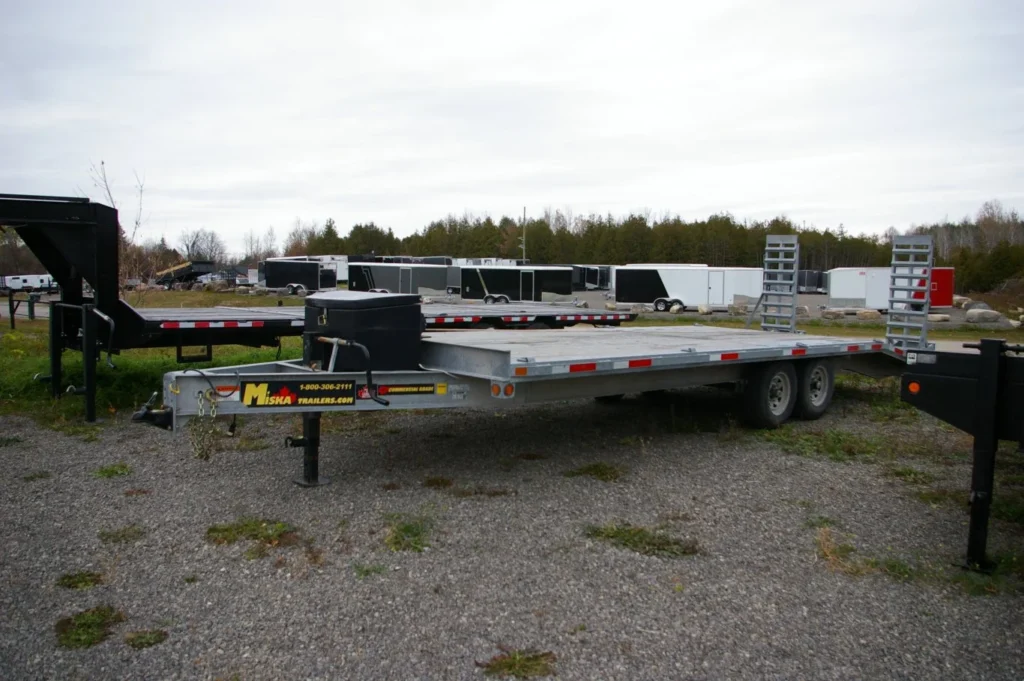 used deckover trailer galvanized 102x25