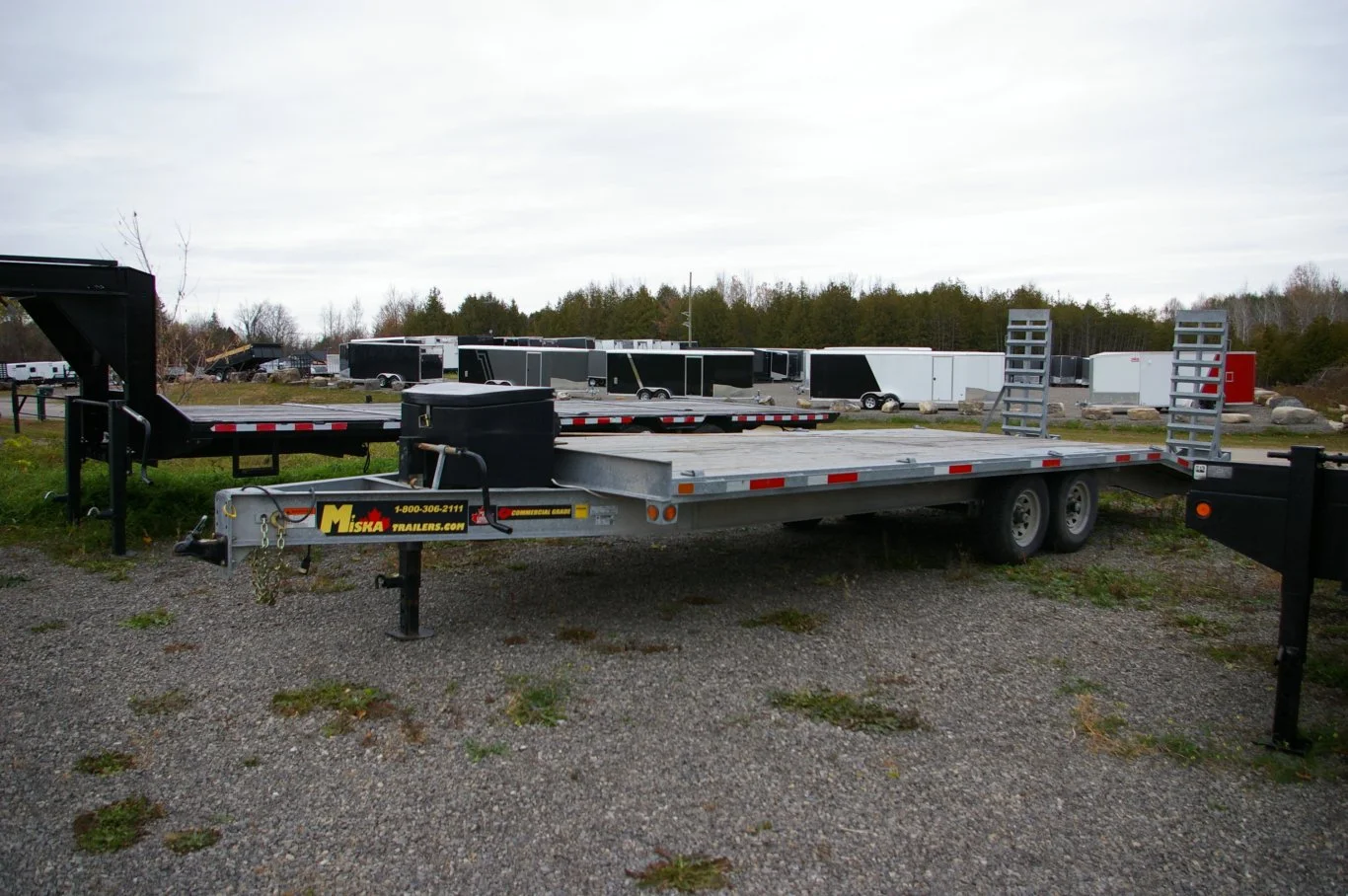 used deckover trailer galvanized 102x25