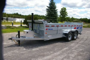 82x16 galvanized dump trailer