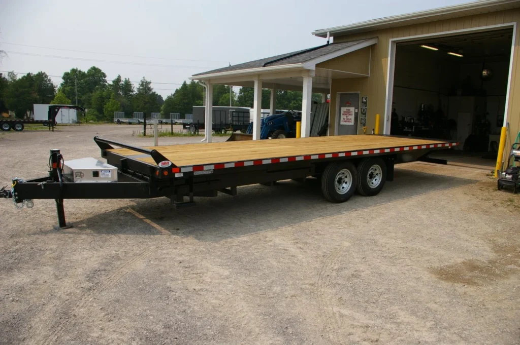 tri axle tilt trailer 8x24 black steel