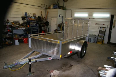2027 5X8 UTILITY T RTAILELR, SINGLE AXLE, ALUMINUM, SILVER, 2996GVWR