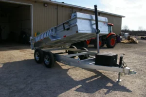 6x12 galvanized dump trailer