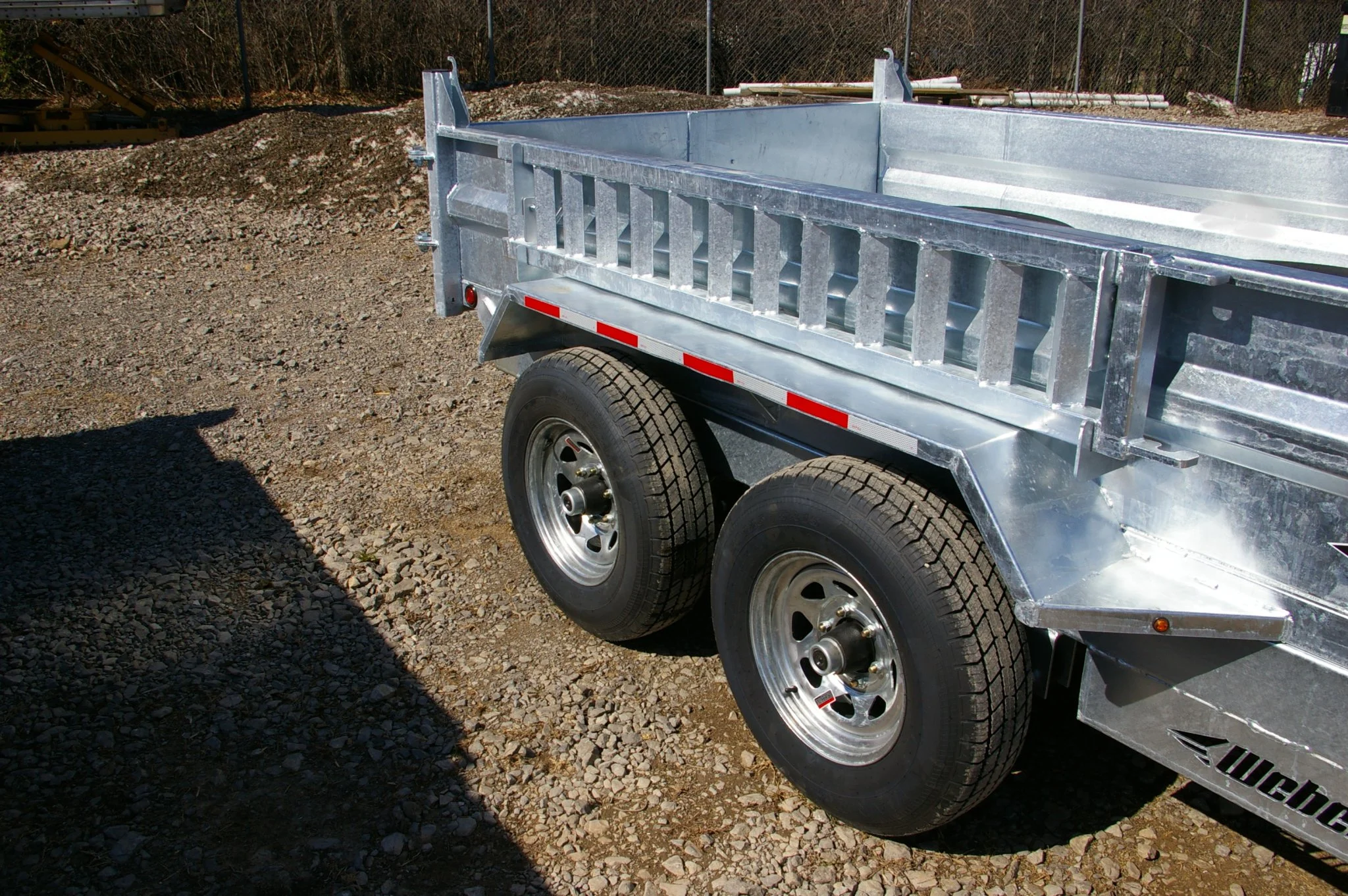 2027 6X12 DUMP TRAILER, TANDEM AXLE, GALVANIZED, GALVANIZED, SILVER, 10141GVWR - Image 5