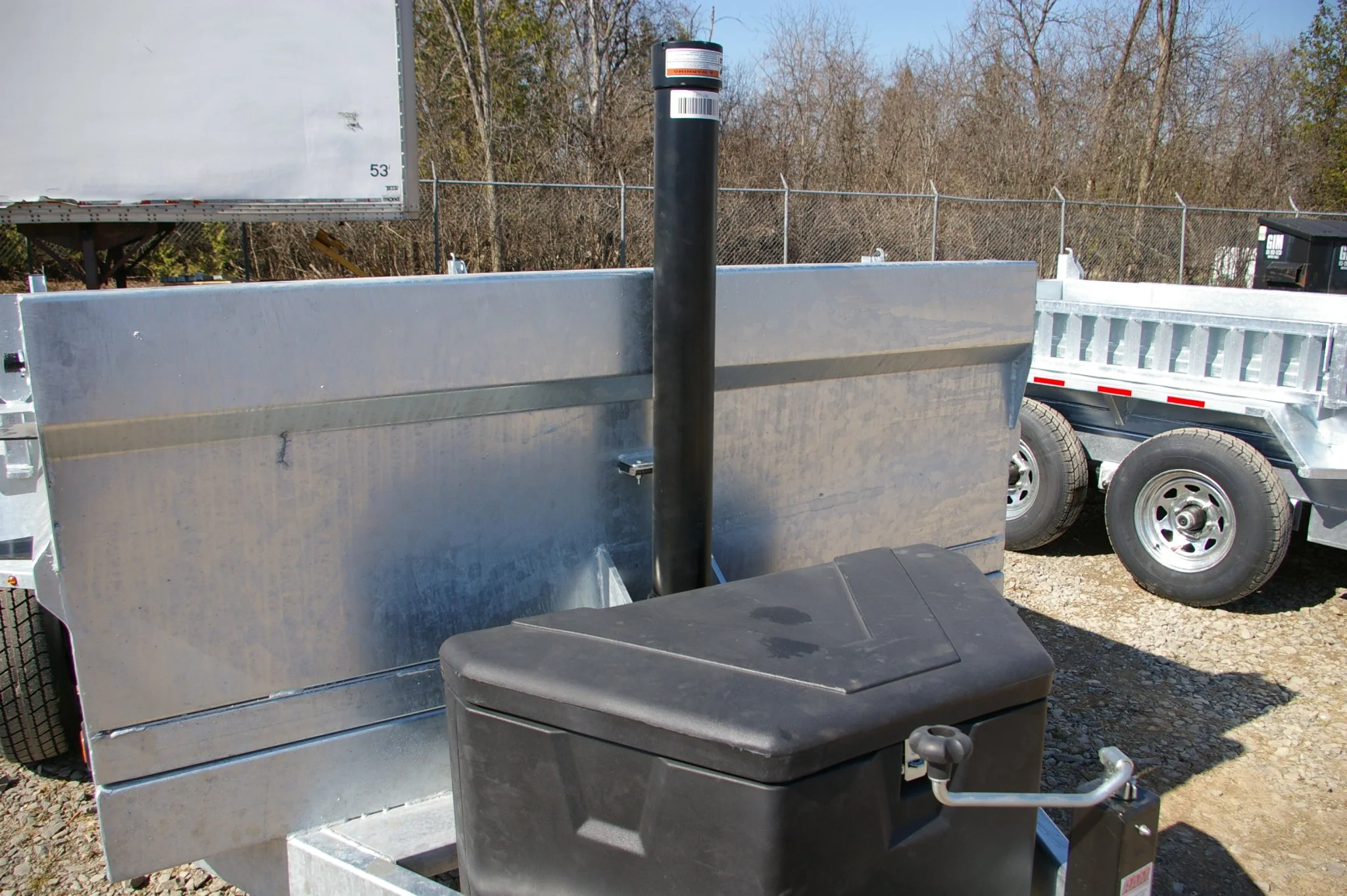 2027 6X12 DUMP TRAILER, TANDEM AXLE, GALVANIZED, GALVANIZED, SILVER, 10141GVWR - Image 4