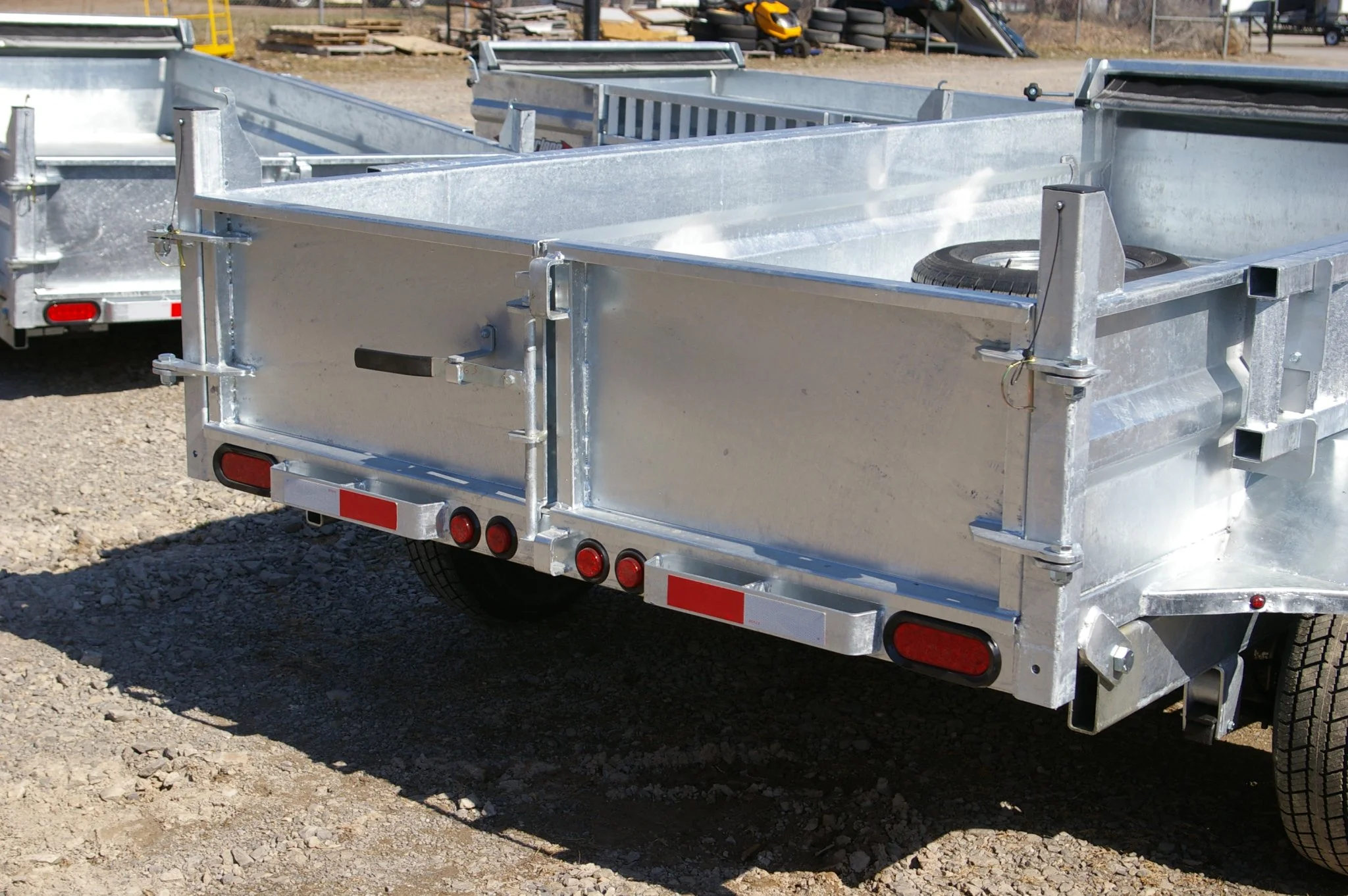2027 6X12 DUMP TRAILER, TANDEM AXLE, GALVANIZED, GALVANIZED, SILVER, 10141GVWR - Image 2