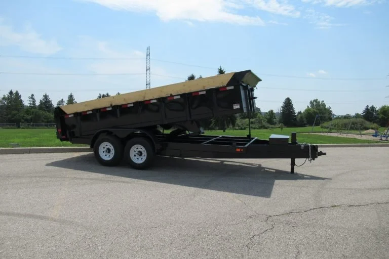 2027 83X14 DUMP TRAILER, TANDEM AXLE, STEEL, BLACK, 15119GVWR - Image 3