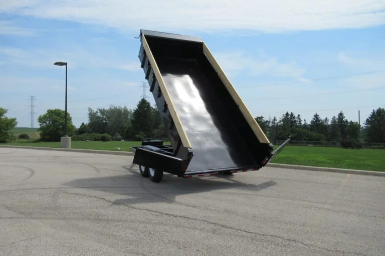 2027 83X14 DUMP TRAILER, TANDEM AXLE, STEEL, BLACK, 15119GVWR - Image 4