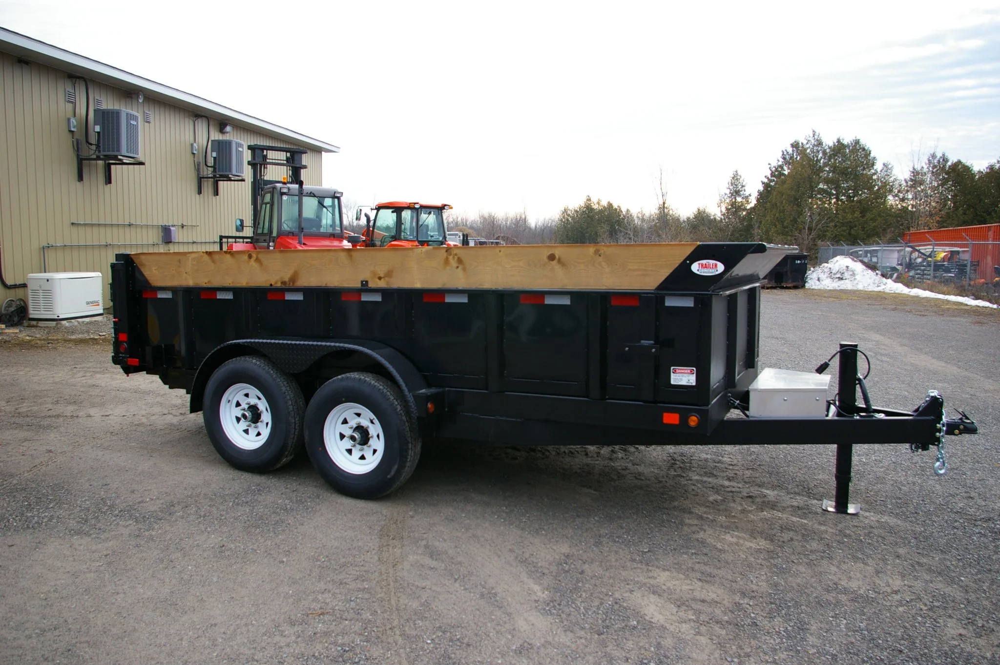 2027 83X14 DUMP TRAILER, TANDEM AXLE, STEEL, BLACK, 15119GVWR - Image 8