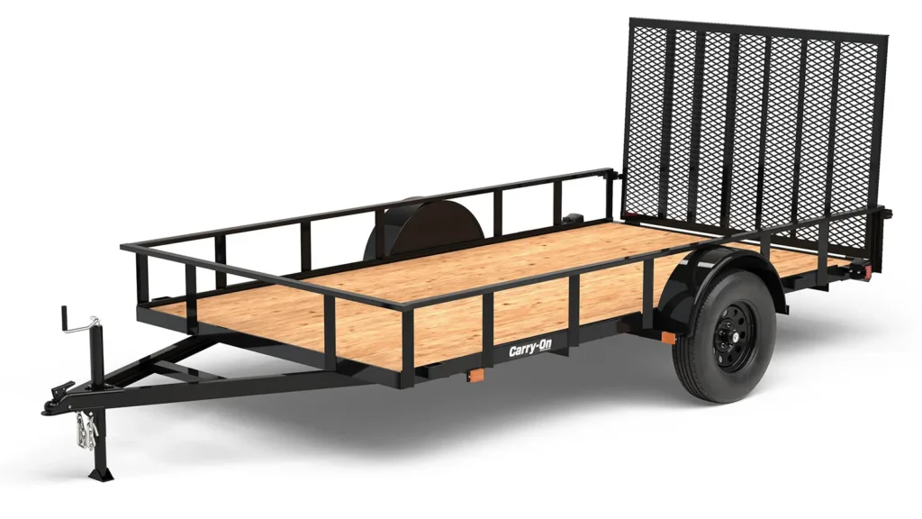 2026 5X10 UTILITY TRAILER, SINGLE AXLE, STEEL, BLACK, 3500GVWR