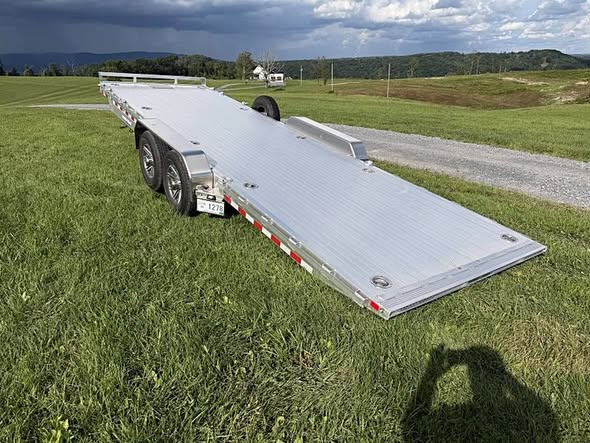22 ft power tilt trailer 7x22 hydraulic