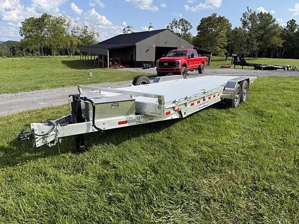 power tilt trailer 7x18 hydraulic