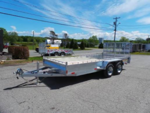 7x18 galvanized equipment trailer