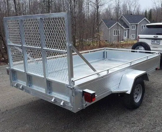 2026 6X12 UILITY TRAILER, SINGLE AXLE, ALUMINUM, SILVER, 2996GVWR