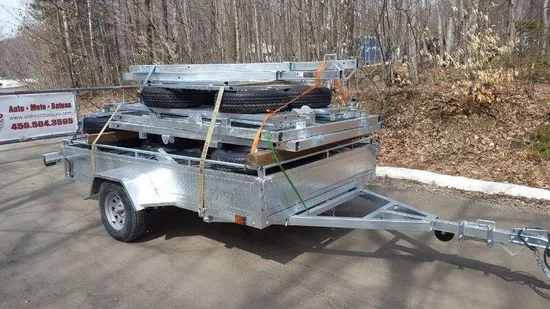 2026 5X10 UILITY TRAILER, SINGLE AXLE, ALUMINUM, ALUMINUM, SILVER, 2996GVWR
